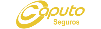 Logo da Caputo Seguros na cor amarela.